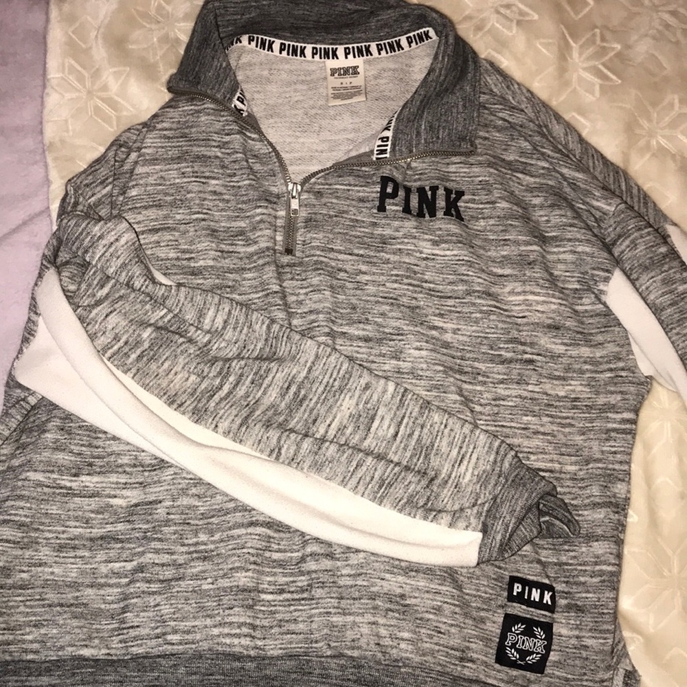 Pink Victoria secret half zip